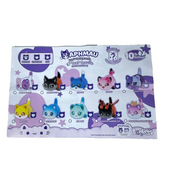 APHMAU MeeMeows ARRON Cat 6" Plush Glitter Edition Series 6 2024 - Picture 11 of 16